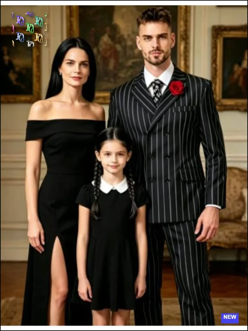 1920s Gangster Costume for Men 5pc Pinstripe Mobster Halloween Suit Set